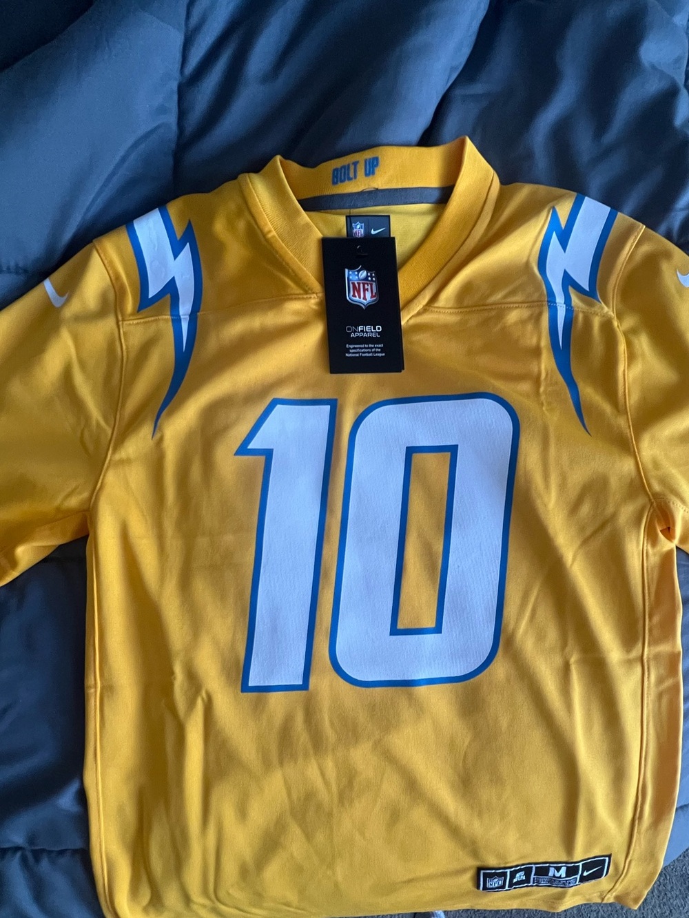 Nike Youth Los Angeles Chargers Justin Herbert #10 Yellow Jersey